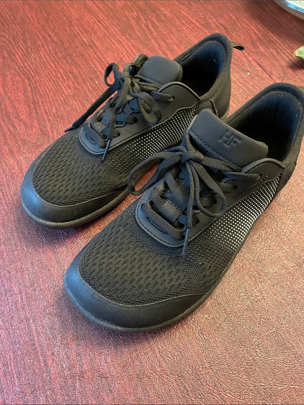 Women’s H.I.K.E Black Mesh Lace-Up Sneakers
